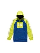 Boys Bonded Fleece Pullover Hoody | Primary Blue Colorblock