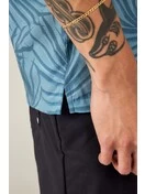 Nomad Perforated Button Down Shirt | Palm Blue 3 Nomad Perforated Button Down Shirt | Palm Blue - Image 3