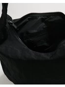 Medium Nylon Crescent Bag | Black