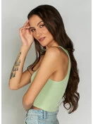 Bamboo Crop Tank | Mint