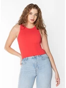 Bamboo Ribbed Tank | Goji | One Size