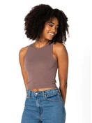 Bamboo Ribbed Tank | Mocha | One Size