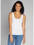 Bamboo Short Tank | White | One Size