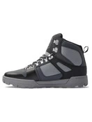 DC Men's Pure High-Top Water-Resistant Winter Boots | Black/Grey/Black