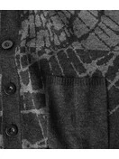 Ca Mirror Cardigan | Black/Marle