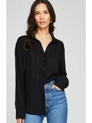 Paige Button Down Shirt | Black