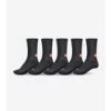 Globe Minibar Crew Sock 5 Pack | Black