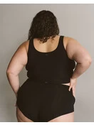 Sporty Crop Tank | Black