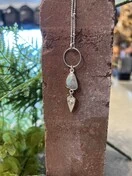 Eye Heart Larimar Necklace | Silver