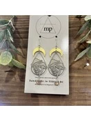 Peach Moonstone Shroom | Mixed Metal