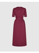 Minimum Lyina Midi Dress 9760 | Burgundy 3 Minimum Lyina Midi Dress 9760 | Burgundy - Image 3