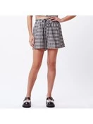 OBEY Gingham Paperbag Short | Black