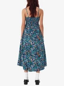OBEY Spring Garden Dress | Teal Blue Multi