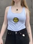 OBEY Sun Visuals Luna Tank Top | Opal