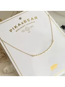 Alma Hammered Bar Charm Nacklace | Gold