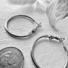 Dave Classic Hoop Earrings | Silver