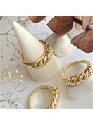 Dune Textured Dome Ring | Gold Vermeil 3 Dune Textured Dome Ring | Gold Vermeil - Image 3