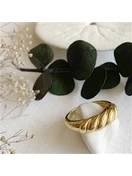 Dune Textured Dome Ring | Gold Vermeil