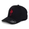 Flexfit Delta OG Puffy Cap | Black/Red/Black