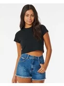 Rip Curl Classic Ribbed Tee | Black