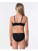Rip Curl Girls' Lux Rib Bikini | Black