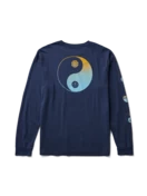 Balance Long Sleeve Organic Cotton Tee | Blue