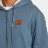 RVCA Arrow Zip-Up Fleece Hoodie | Industrial Blue