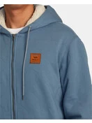 RVCA Arrow Zip-Up Fleece Hoodie | Industrial Blue