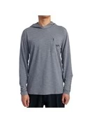 RVCA Noyle Surf Shirt Hoodie Plus | Heather Grey