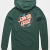 Santa Cruz Youth Wash Dot Hoodie | Alphine Green