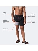 Saxx Oh Buoy Stretch Volley Swim Shorts 5" | Purple Haze