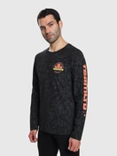 Airways Long Sleeve Shirt | Black Marble