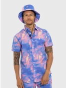 Infrared Button Up | Purple