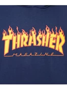 Thrasher Flame Logo Pullover Hoodie Jacket | Navy 4 Thrasher Flame Logo Pullover Hoodie Jacket | Navy - Image 4