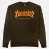 Thrasher Inferno Crewneck | Dark Chocolate