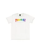 Thrasher Rainbow Mag Tee | White
