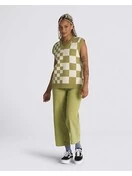 Vans Courtyard Checker Sweater Vest | Green Olive 3 Vans Courtyard Checker Sweater Vest | Green Olive - Image 3