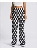 Vans Women's Benton Checker Easy Pant | Black/Marshmallow 3 Vans Women's Benton Checker Easy Pant | Black/Marshmallow - Image 3