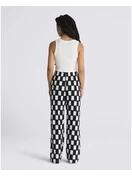 Vans Women's Benton Checker Easy Pant | Black/Marshmallow 4 Vans Women's Benton Checker Easy Pant | Black/Marshmallow - Image 4