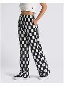 Vans Women's Benton Checker Easy Pant | Black/Marshmallow