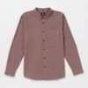 Volcom Date Knight Long Sleeve Shirt | Bordeaux Brown