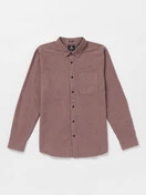 Volcom Date Knight Long Sleeve Shirt | Bordeaux Brown