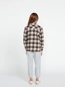 Volcom Getting Rad Plaid Long Sleeve | Espresso