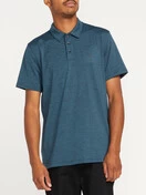 Volcom Hazard Pro Polo Short Sleeve Shirt | Cruzer Blue 3 Volcom Hazard Pro Polo Short Sleeve Shirt | Cruzer Blue - Image 3