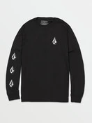 Volcom Iconic Stone Long Sleeve Tee | Black