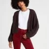 Volcom Paradiddle Cardigan | Black Plum