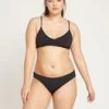 Volcom Simply Seamless V Neck Bikini Top | Black