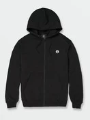 Volcom Single Stone Zip Fleece Hoodie Jacket | Black