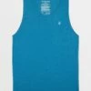 Volcom Solid Heather Tank | Stormy Blue