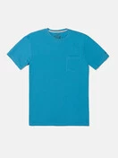 Volcom Solid Short Sleeve Pocket Tee | Tidal Blue